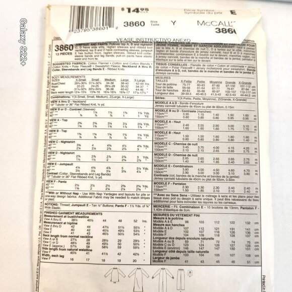 Simplicity & McCalls Sewing Pattern Lot Pajamas Robes Family Sleepwear Easy To S - Picture 13 of 13